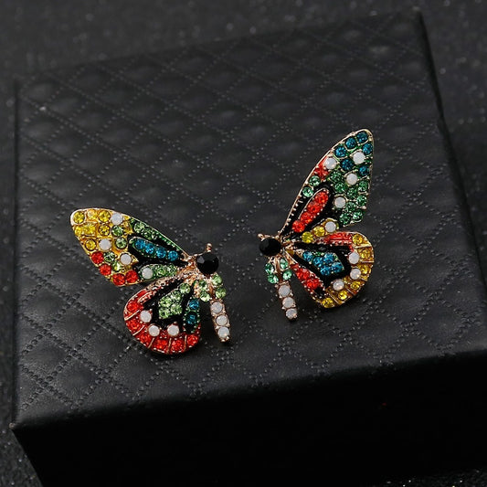 Color Butterfly Wing Earrings